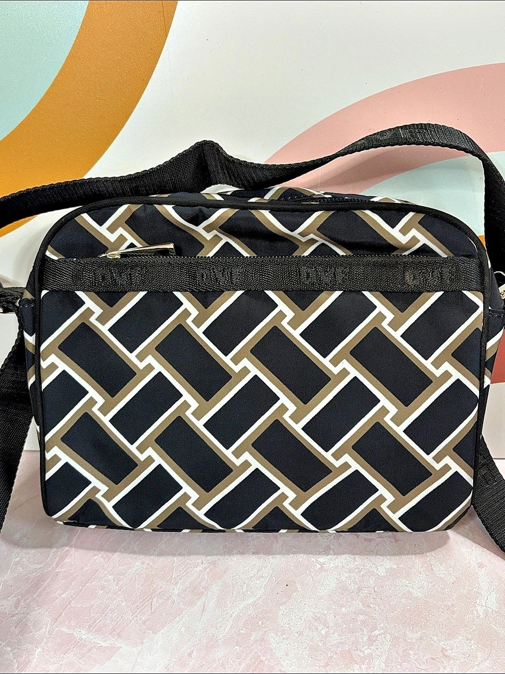 DVF for Target Camera Crossbody Bag in Black & Brown Like New